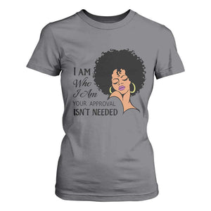 Black Queen T Shirt For Women Lady Curly Natural Afro African American Ladies TS01 Charcoal Print Your Wear
