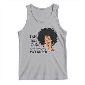 Black Queen Tank Top Lady Curly Natural Afro African American Ladies TS01 Athletic Heather Print Your Wear