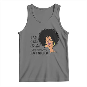Black Queen Tank Top Lady Curly Natural Afro African American Ladies TS01 Black Heather Print Your Wear