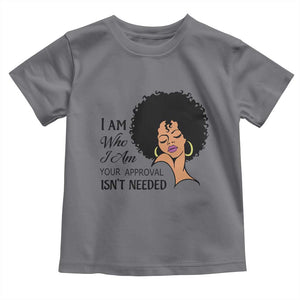 Black Queen Toddler T Shirt Lady Curly Natural Afro African American Ladies TS01 Charcoal Print Your Wear