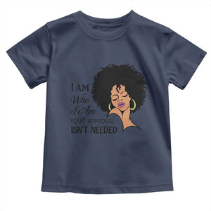 Black Queen Toddler T Shirt Lady Curly Natural Afro African American Ladies TS01 Navy Print Your Wear