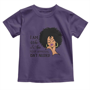 Black Queen Toddler T Shirt Lady Curly Natural Afro African American Ladies TS01 Purple Print Your Wear