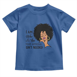 Black Queen Toddler T Shirt Lady Curly Natural Afro African American Ladies TS01 Royal Blue Print Your Wear