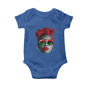 Black Queen Baby Onesie Dope Black Woman Pride BHM Juneteenth TS01 Royal Blue Print Your Wear
