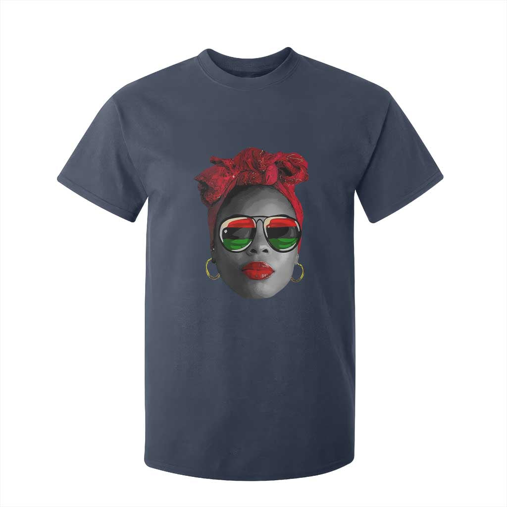 Black Queen T Shirt For Kid Dope Black Woman Pride BHM Juneteenth TS01 Navy Print Your Wear