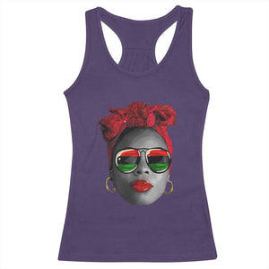 Black Queen Racerback Tank Top Dope Black Woman Pride BHM Juneteenth TS01 Purple Print Your Wear