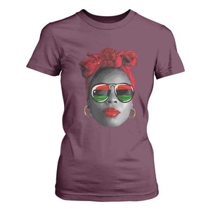 Black Queen T Shirt For Women Dope Black Woman Pride BHM Juneteenth TS01 Maroon Print Your Wear