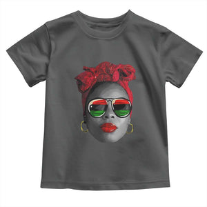 Black Queen Toddler T Shirt Dope Black Woman Pride BHM Juneteenth TS01 Dark Heather Print Your Wear