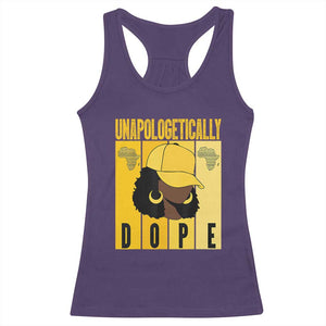 Unapologetically Dope Racerback Tank Top Black History Month African America TS01 Purple Print Your Wear