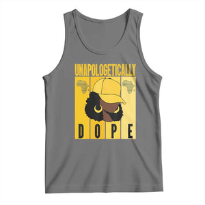 Unapologetically Dope Tank Top Black History Month African America TS01 Black Heather Print Your Wear