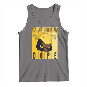 Unapologetically Dope Tank Top Black History Month African America TS01 Deep Heather Print Your Wear