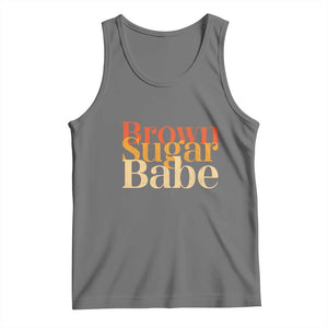 Brown Sugar Babe Tank Top Proud Black History Women Pride Juneteenth TS01 Black Heather Print Your Wear