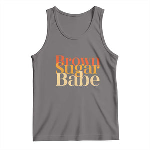 Brown Sugar Babe Tank Top Proud Black History Women Pride Juneteenth TS01 Deep Heather Print Your Wear