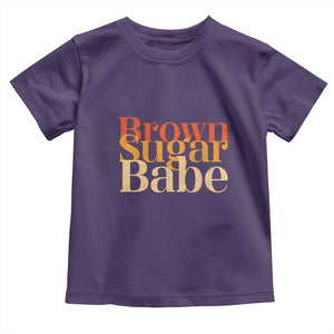 Brown Sugar Babe Toddler T Shirt Proud Black History Women Pride Juneteenth TS01 Purple Print Your Wear