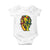 Juneteenth Lion Baby Onesie Cool Black History African American Pride TS01 White Print Your Wear