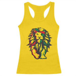 Juneteenth Lion Racerback Tank Top Cool Black History African American Pride TS01 Daisy Print Your Wear