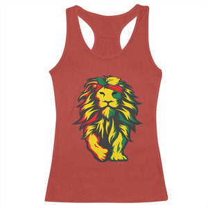 Juneteenth Lion Racerback Tank Top Cool Black History African American Pride TS01 Red Print Your Wear