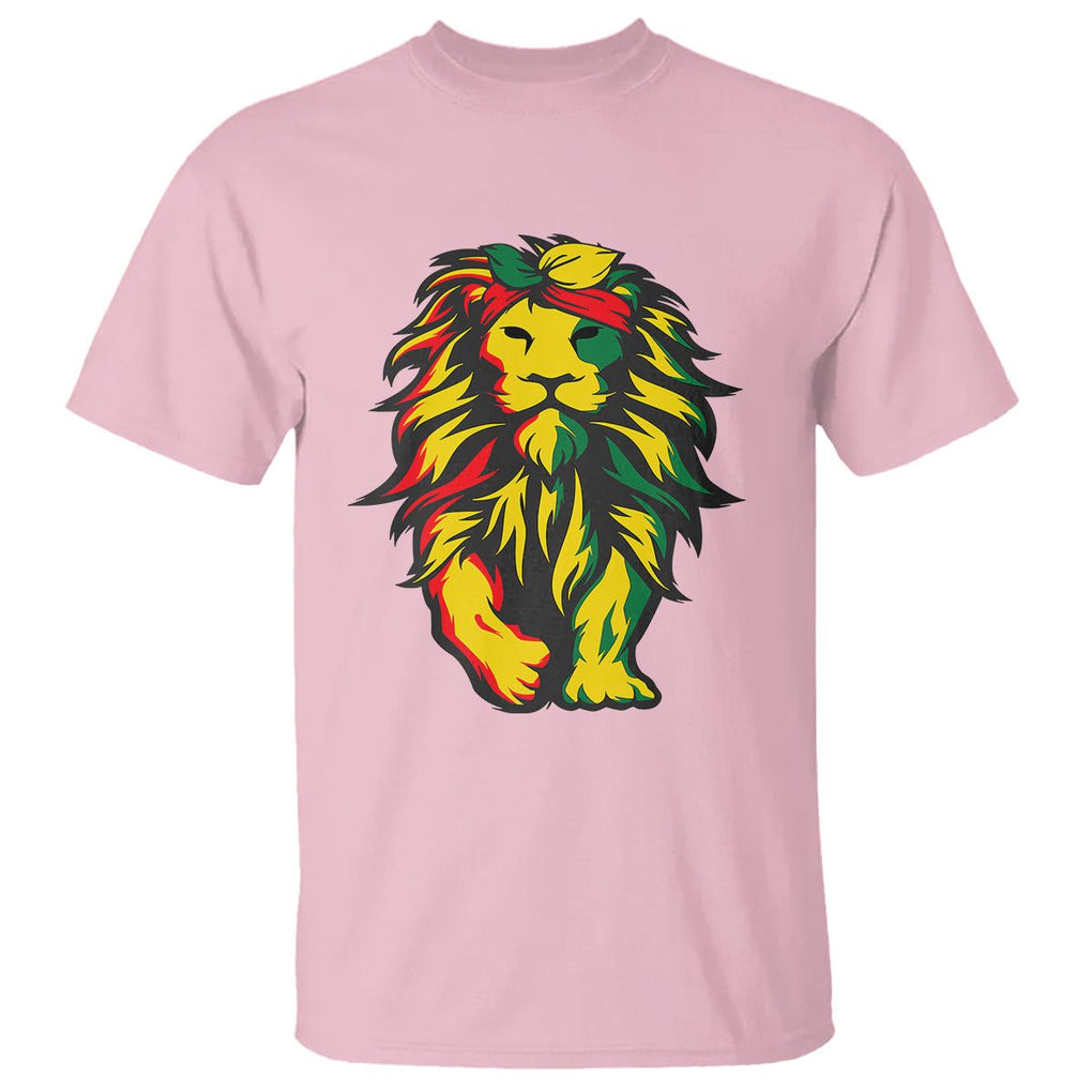 Lion Juneteenth T Shirt Cool Black History TS01 Light Pink Printyourwear