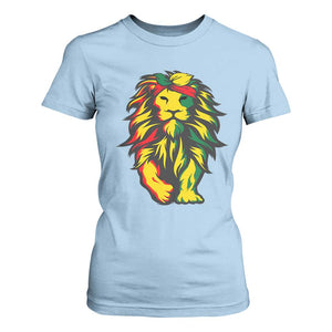Juneteenth Lion T Shirt For Women Cool Black History African American Pride TS01 Light Blue Print Your Wear