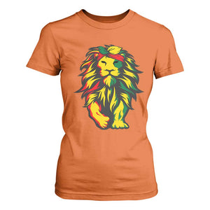 Juneteenth Lion T Shirt For Women Cool Black History African American Pride TS01 Orange Print Your Wear