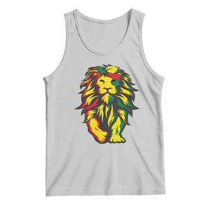 Juneteenth Lion Tank Top Cool Black History African American Pride TS01 Ash Print Your Wear