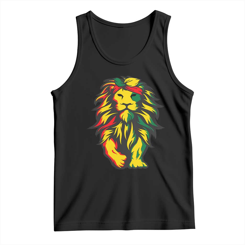 Juneteenth Lion Tank Top Cool Black History African American Pride TS01 Black Print Your Wear