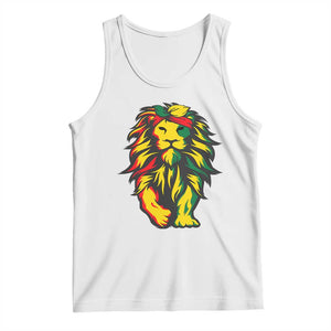 Juneteenth Lion Tank Top Cool Black History African American Pride TS01 White Print Your Wear
