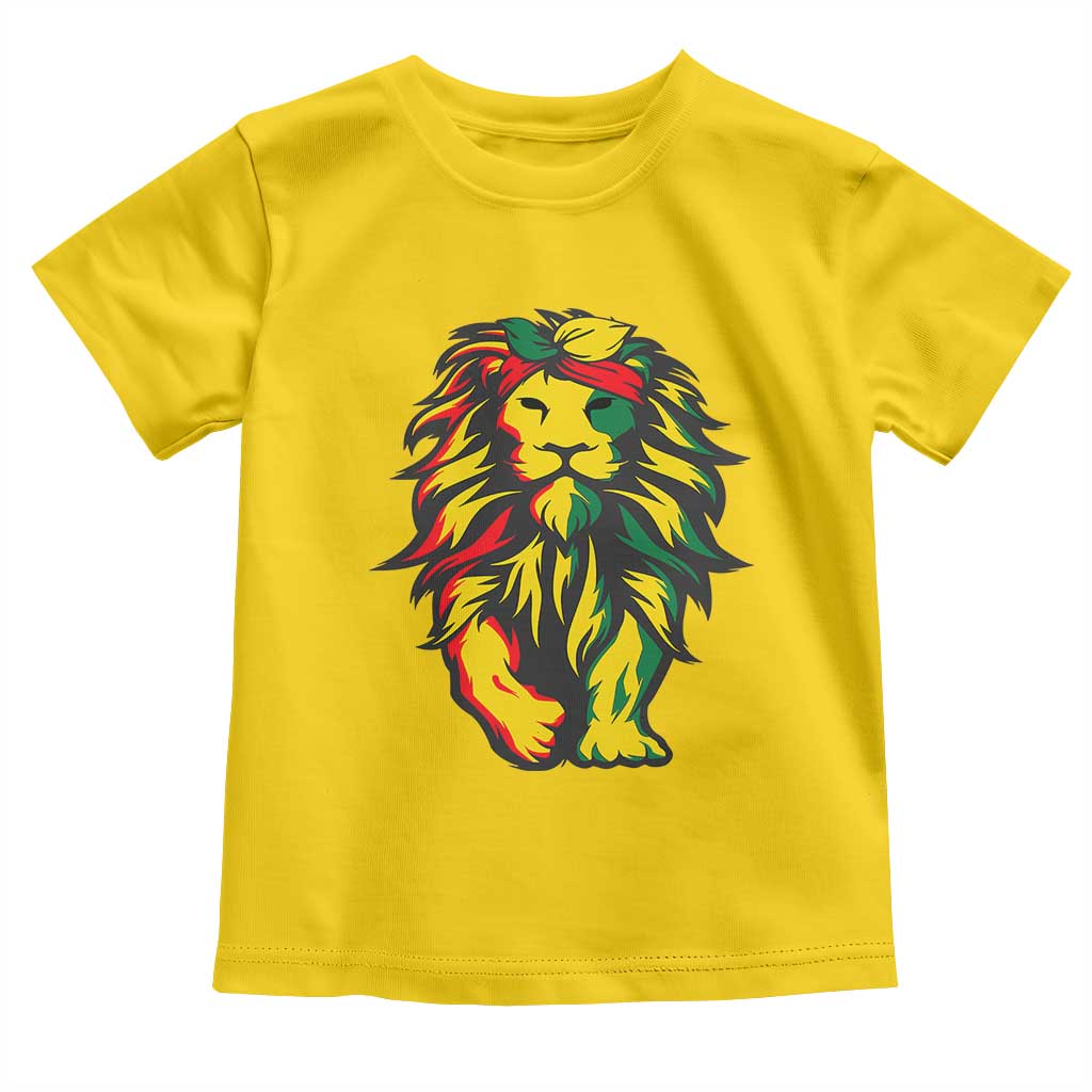 Juneteenth Lion Toddler T Shirt Cool Black History African American Pride TS01 Daisy Print Your Wear