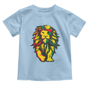 Juneteenth Lion Toddler T Shirt Cool Black History African American Pride TS01 Light Blue Print Your Wear