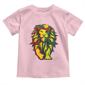 Juneteenth Lion Toddler T Shirt Cool Black History African American Pride TS01 Light Pink Print Your Wear