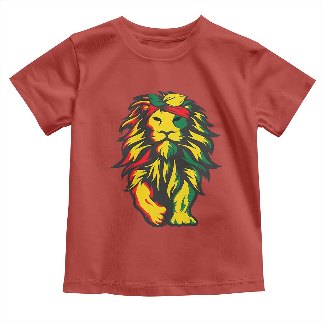 Juneteenth Lion Toddler T Shirt Cool Black History African American Pride TS01 Red Print Your Wear