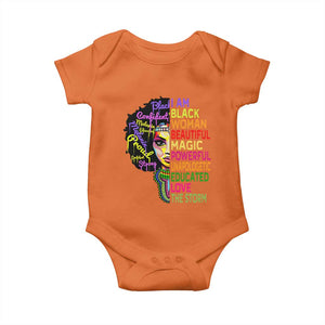 Black History Baby Onesie I Am The Storm Women Juneteenth TS01 Orange Print Your Wear