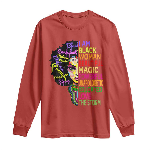 Black History Month Long Sleeve Bodycon Dress I Am Black DT04 main image 0