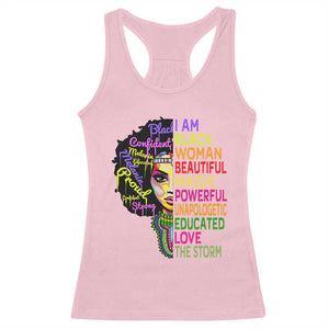 Black History Racerback Tank Top I Am The Storm Women Juneteenth TS01 Light Pink Print Your Wear