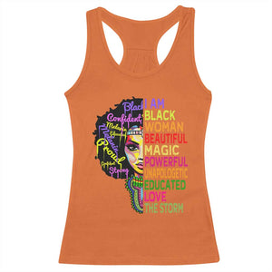 Black History Racerback Tank Top I Am The Storm Women Juneteenth TS01 Orange Print Your Wear