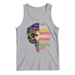 Black History Tank Top I Am The Storm Women Juneteenth TS01 Athletic Heather Print Your Wear