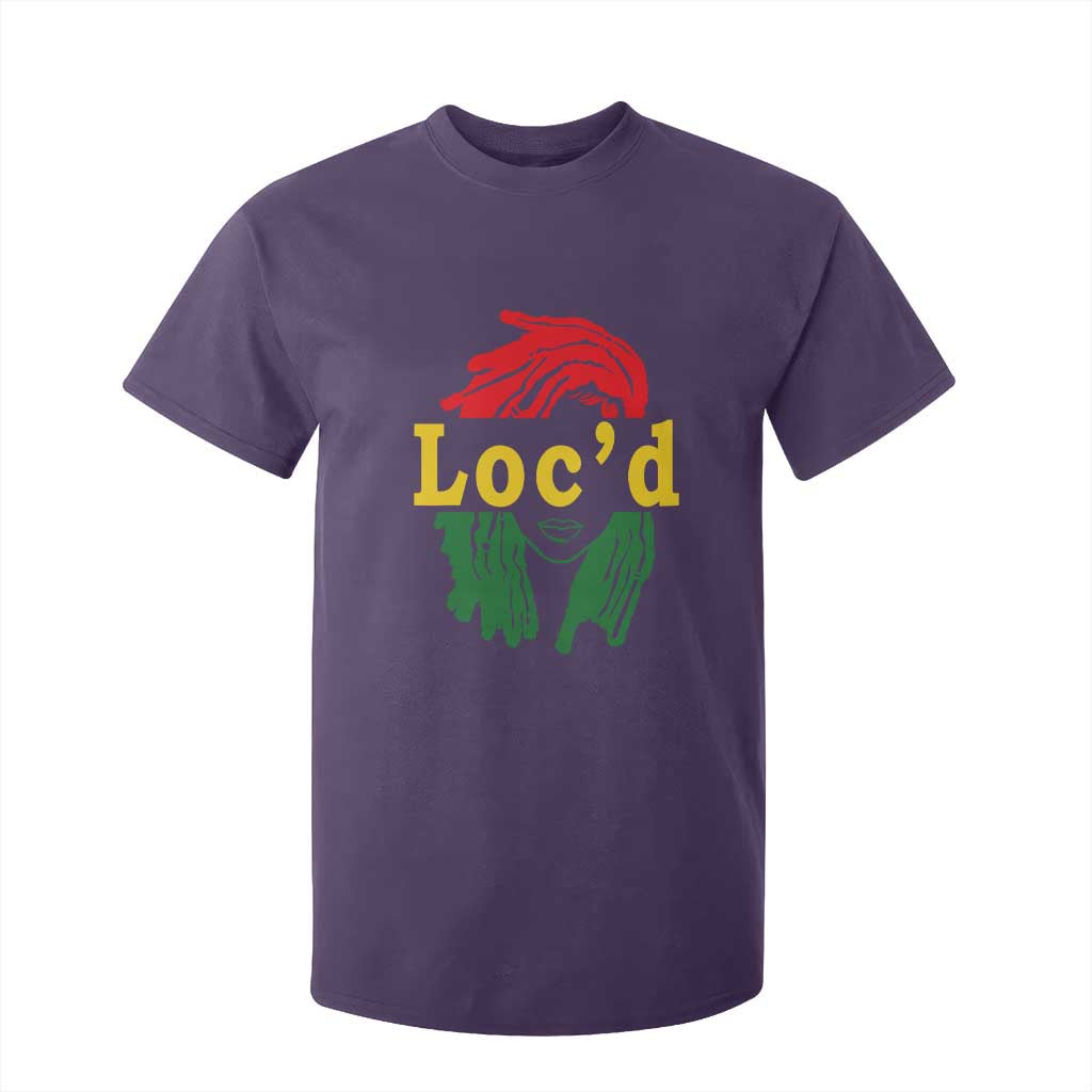 Locd Hair Girl T Shirt For Kid Black Woman Melanin Girl Juneteenth TS01 Purple Print Your Wear