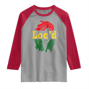 Locd Hair Girl Raglan Shirt Black Woman Melanin Girl Juneteenth TS01 Sport Gray Red Print Your Wear