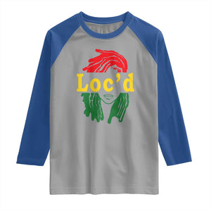 Locd Hair Girl Raglan Shirt Black Woman Melanin Girl Juneteenth TS01 Sport Gray Royal Print Your Wear