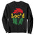 Black Woman Melanin Girl Juneteenth Sweatshirt With Loc'd Hair TS01 Black Printyourwear