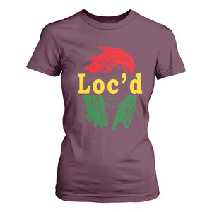 Locd Hair Girl T Shirt For Women Black Woman Melanin Girl Juneteenth TS01 Maroon Print Your Wear
