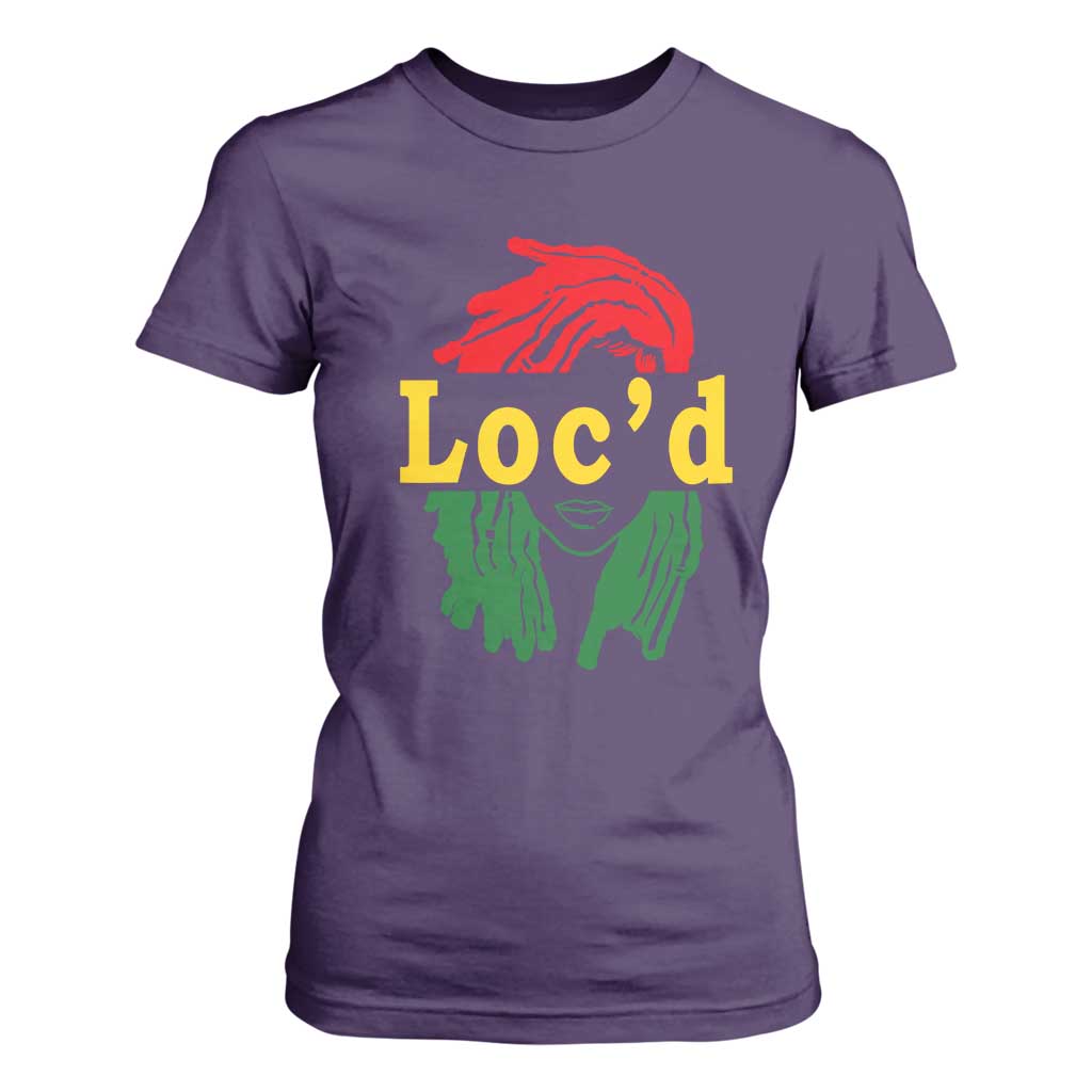 Locd Hair Girl T Shirt For Women Black Woman Melanin Girl Juneteenth TS01 Purple Print Your Wear