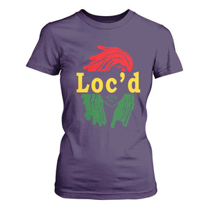 Locd Hair Girl T Shirt For Women Black Woman Melanin Girl Juneteenth TS01 Purple Print Your Wear