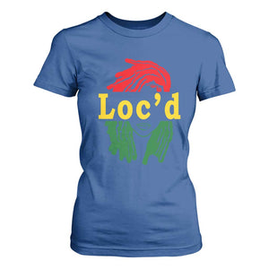 Locd Hair Girl T Shirt For Women Black Woman Melanin Girl Juneteenth TS01 Royal Blue Print Your Wear