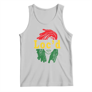 Locd Hair Girl Tank Top Black Woman Melanin Girl Juneteenth TS01 Ash Print Your Wear
