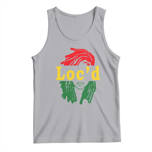 Locd Hair Girl Tank Top Black Woman Melanin Girl Juneteenth TS01 Athletic Heather Print Your Wear