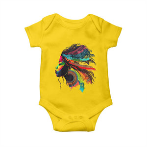 Proud Afro Roots Baby Onesie Rainbow Dashiki African Tribal Woman Natural Hair TS01 Daisy Print Your Wear