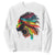 My Roots Afro Sweatshirt Rainbow Dashiki African Tribal Woman Natural Roots Hair TS01 White Printyourwear