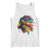 Proud Afro Roots Tank Top Rainbow Dashiki African Tribal Woman Natural Hair TS01 White Print Your Wear