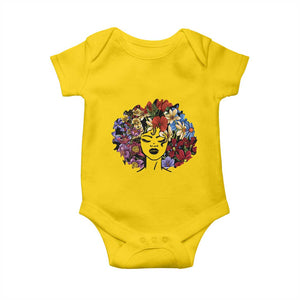 Black History Baby Onesie For Women Afro Flower Hair Juneteenth TS01 Daisy Print Your Wear